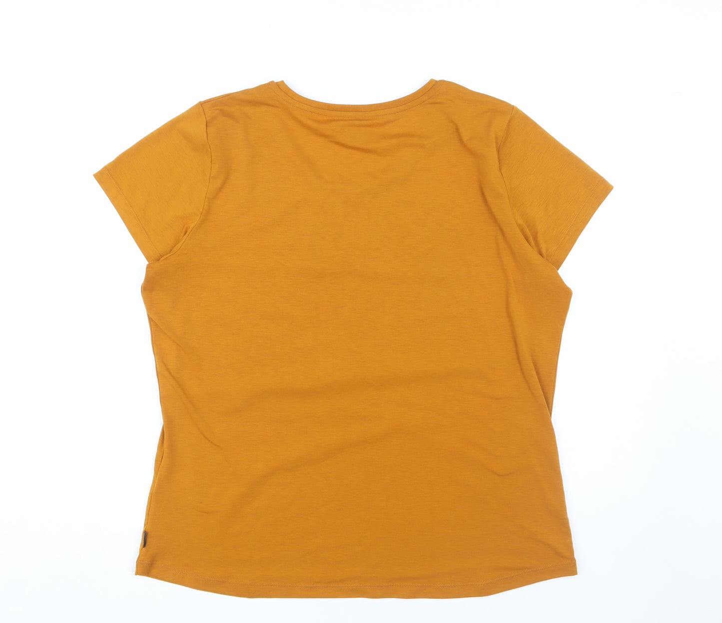 Rohan Women's Yellow Basic T-Shirt L
