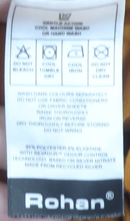 Rohan Women's Yellow Basic T-Shirt L