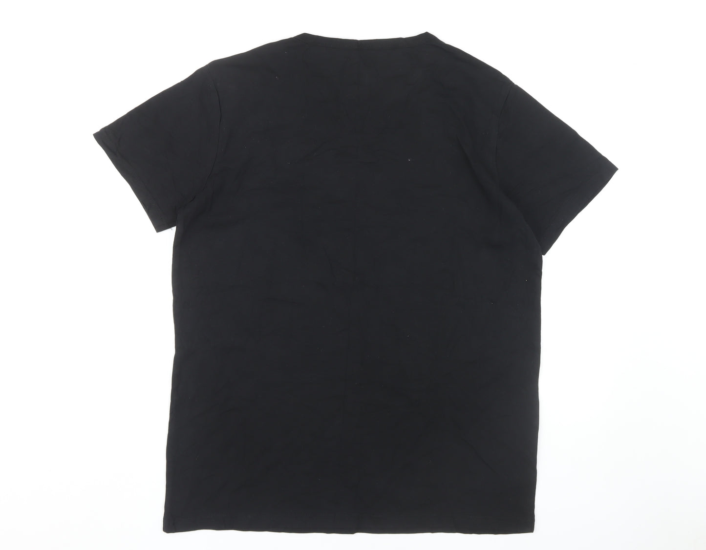 Lyle & Scott Men's Black Cotton T-Shirt, Size L