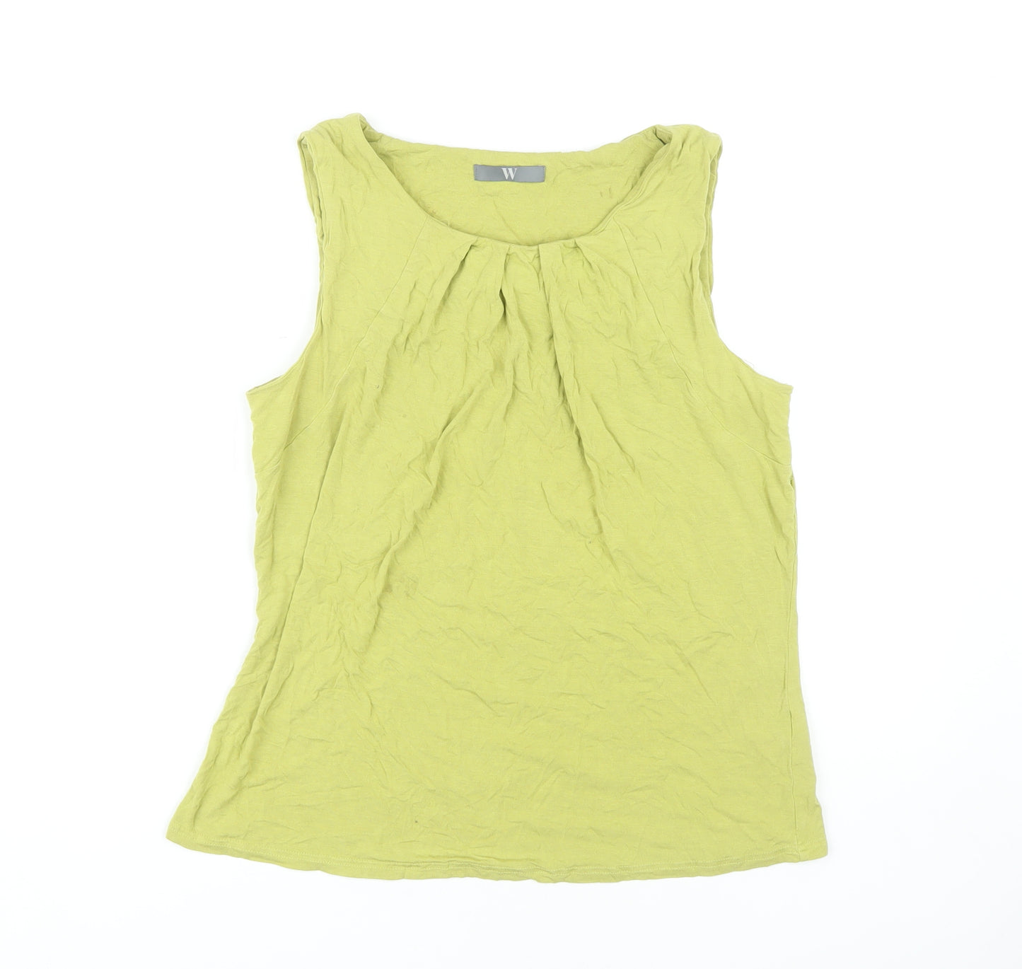 BHS Women's Green Sleeveless Tank Top Size 14