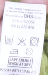 BHS Women's Green Sleeveless Tank Top Size 14