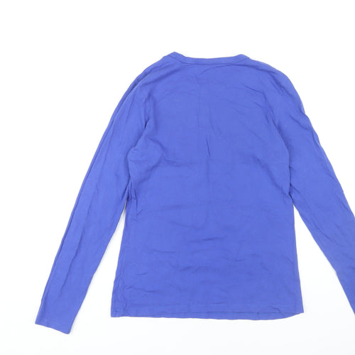 Old Navy Blue Boys Long Sleeve Graphic T-Shirt M