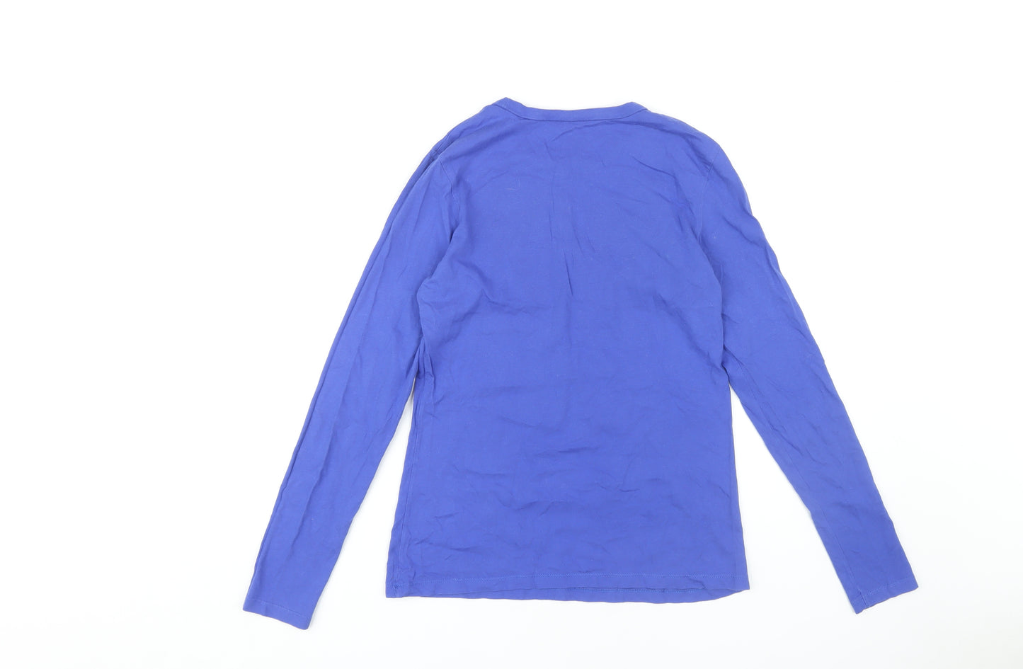 Old Navy Blue Boys Long Sleeve Graphic T-Shirt M