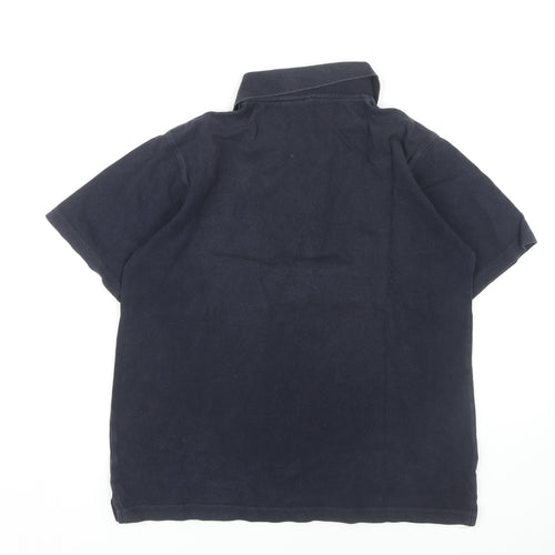 Cotton Traders Men's Black Polo Shirt S Solid