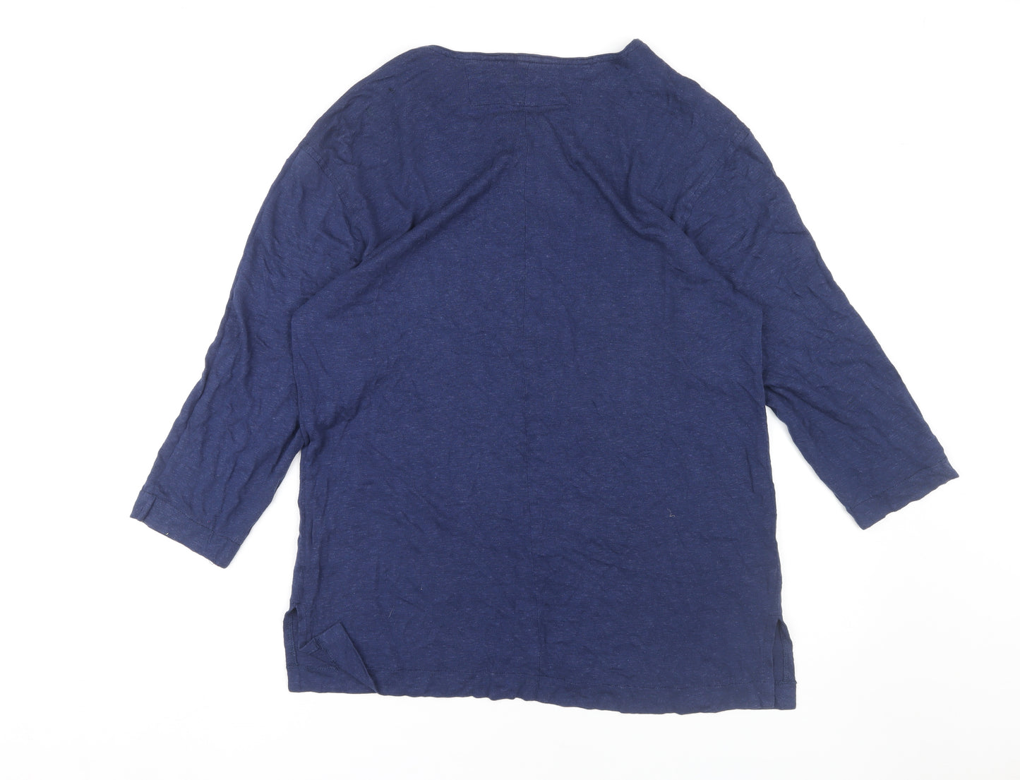 Ally Capellino Women’s Blue Button-Up Top Size 14