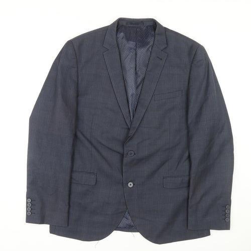 Next Men's Blue Slim Fit Blazer, 46R, Formal Style