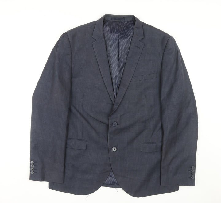 Next Men's Blue Slim Fit Blazer, 46R, Formal Style