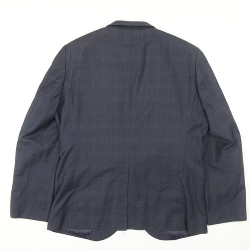 Next Men's Blue Slim Fit Blazer, 46R, Formal Style
