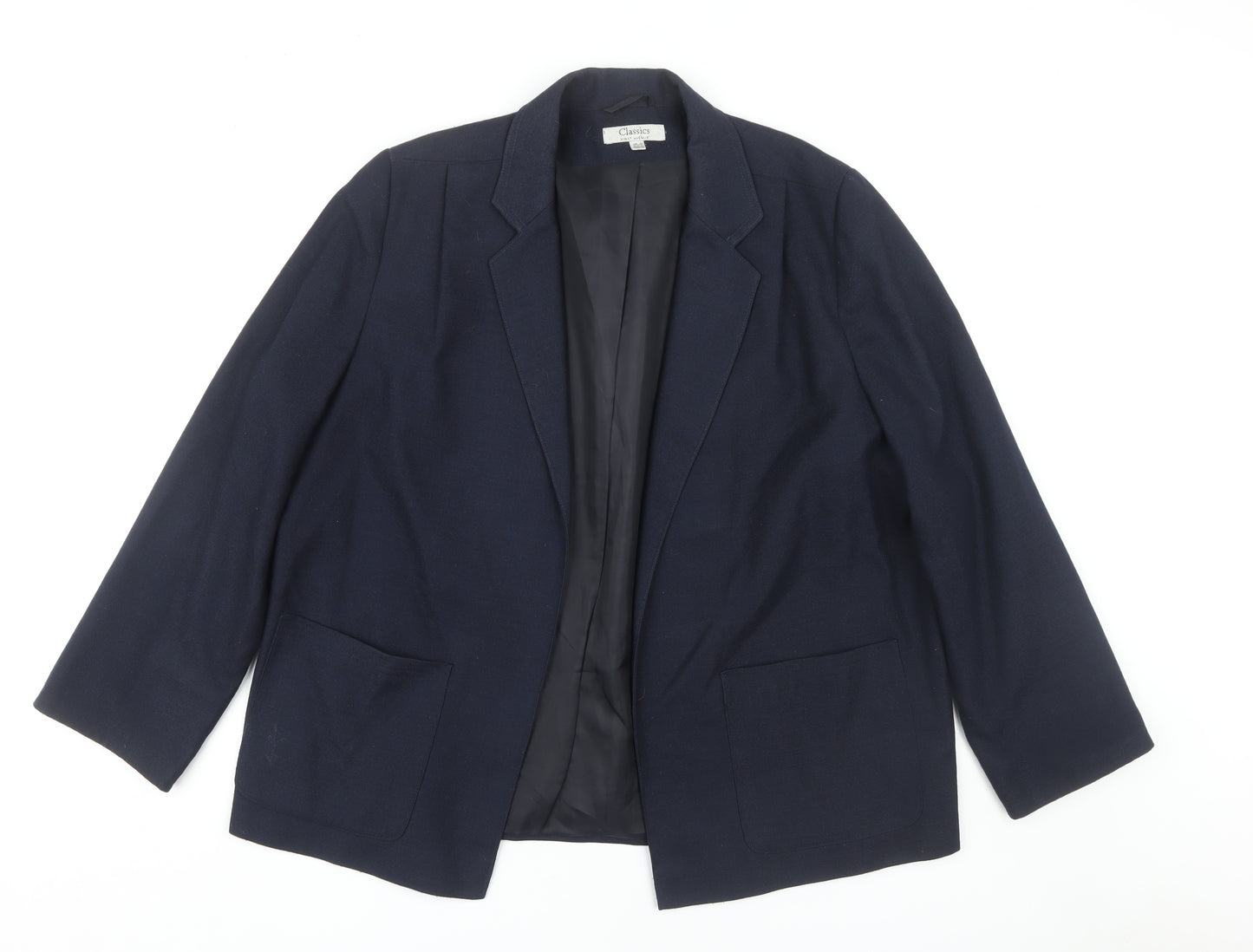Classics Women's Black Blazer, Size 20