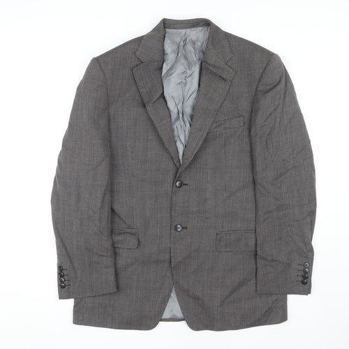 Marks and Spencer Men's Black Wool Blazer, Size 38