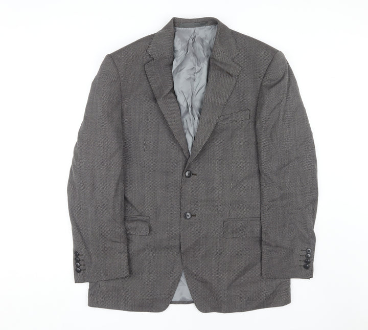 Marks and Spencer Men's Black Wool Blazer, Size 38