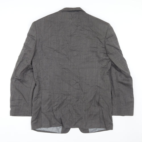 Marks and Spencer Men's Black Wool Blazer, Size 38