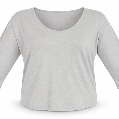 MNG Women's Grey T-Shirt XS with 3/4 Sleeves