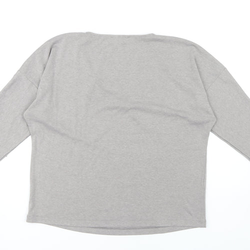MNG Women's Grey T-Shirt XS with 3/4 Sleeves