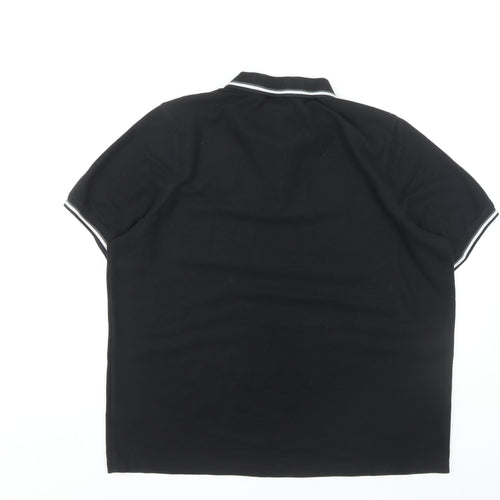 Slazenger Men's Black 2XL Polo Shirt - Short Sleeve
