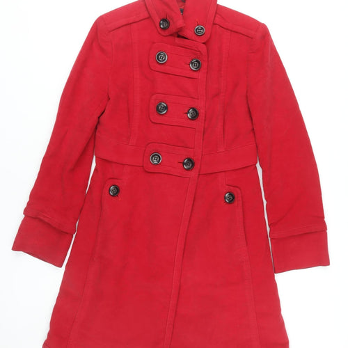 MNG Suit Women's Red Trench Coat Size 12