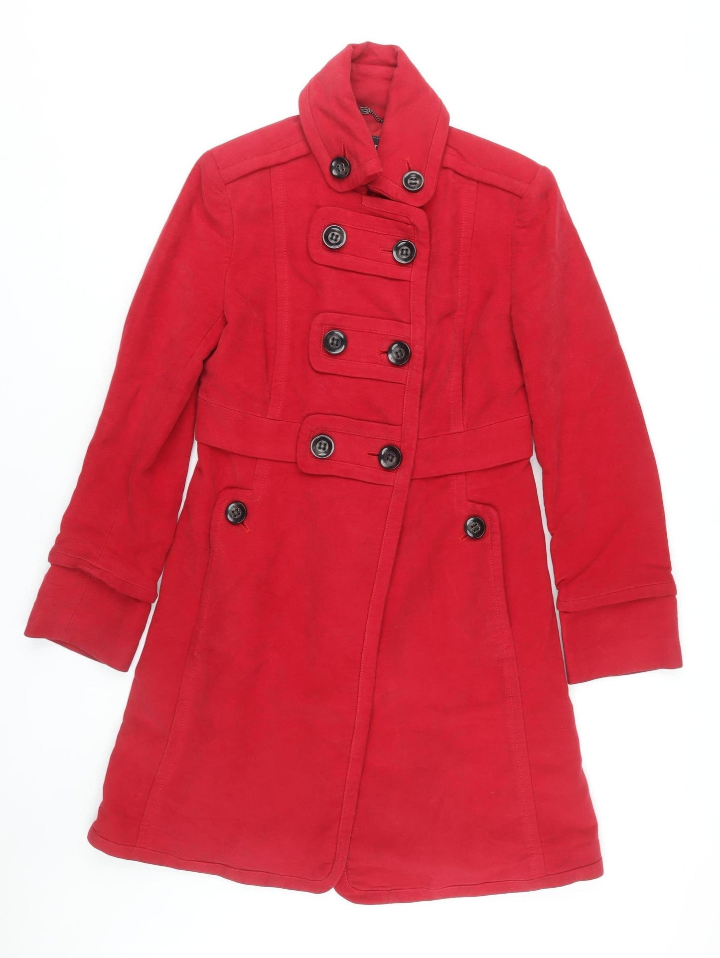 MNG Suit Women's Red Trench Coat Size 12
