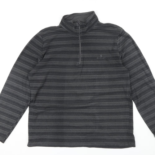 Hi Gear Men's Black 2XL 1/2 Zip Sweatshirt