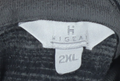 Hi Gear Men's Black 2XL 1/2 Zip Sweatshirt