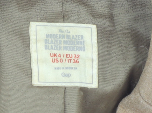 GAP Women's Brown Wool Blend Blazer Size 4