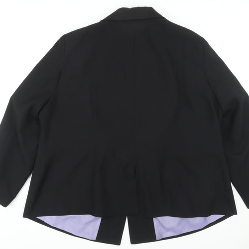 Essence Women's Black Blazer, Size 28, Regular Fit