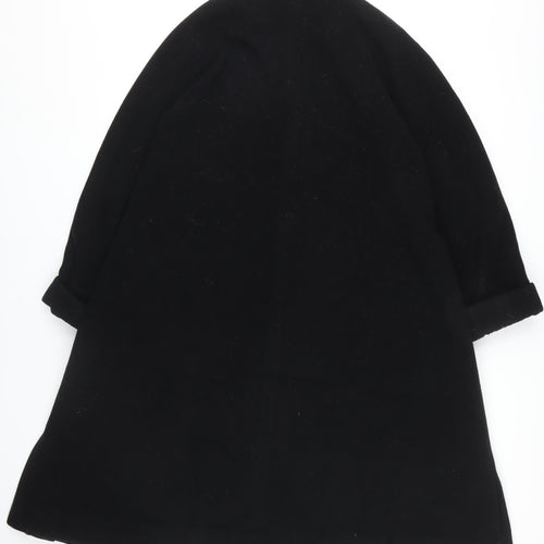 Next Women's Black Wool Overcoat Size 8