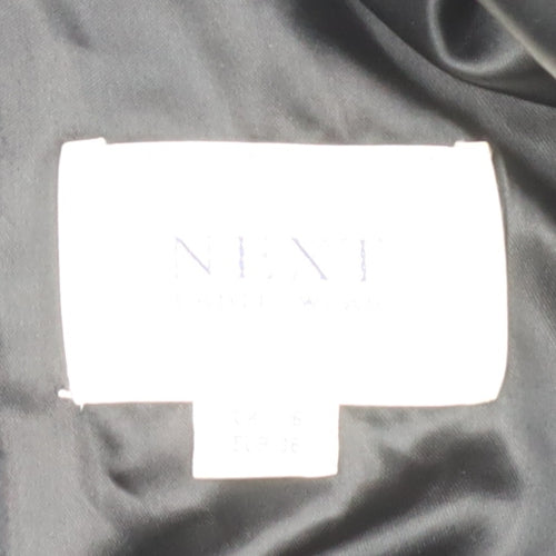 Next Women's Black Wool Overcoat Size 8