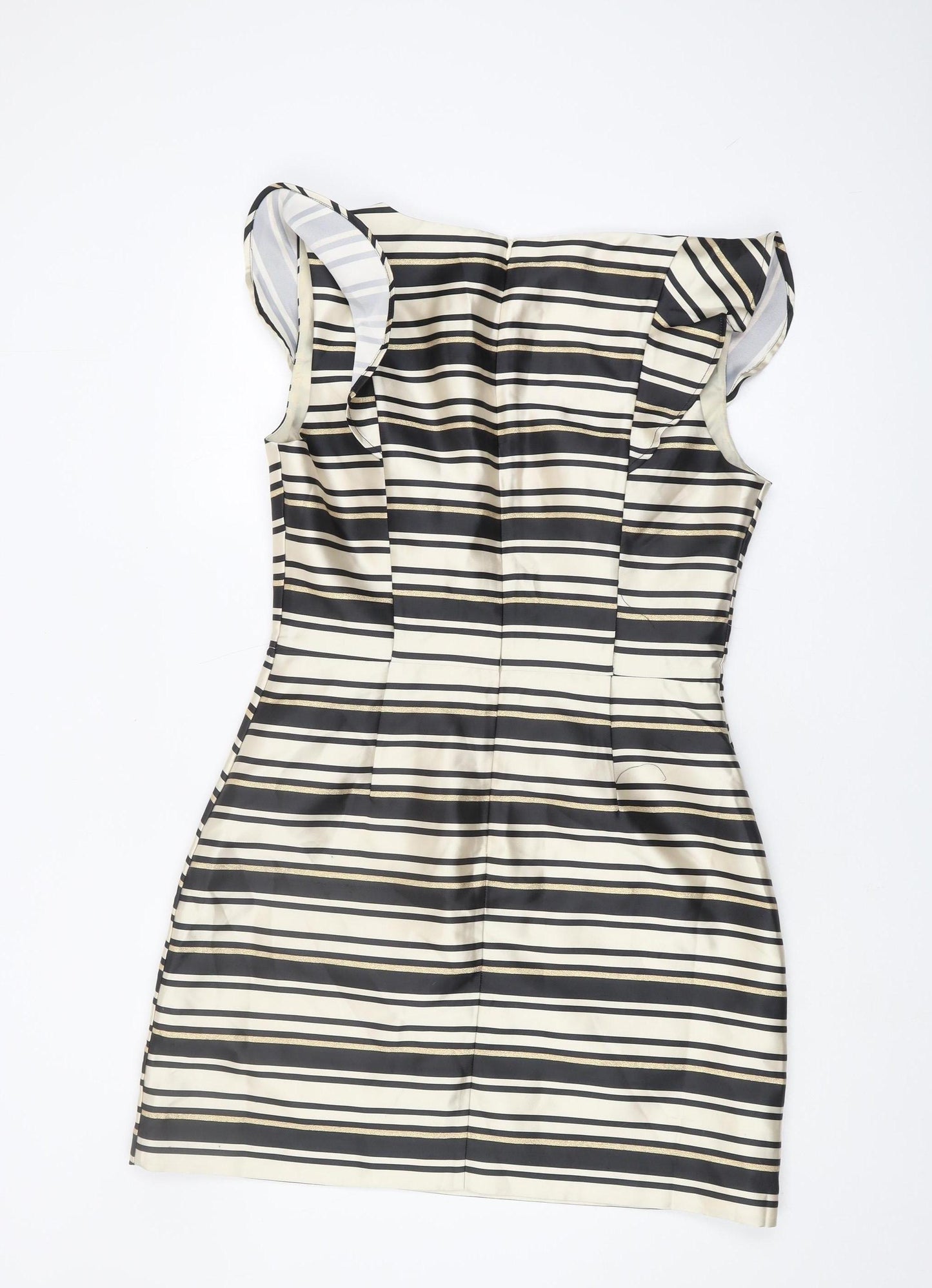 Oasis Women's Striped Multicoloured Dress Size 14