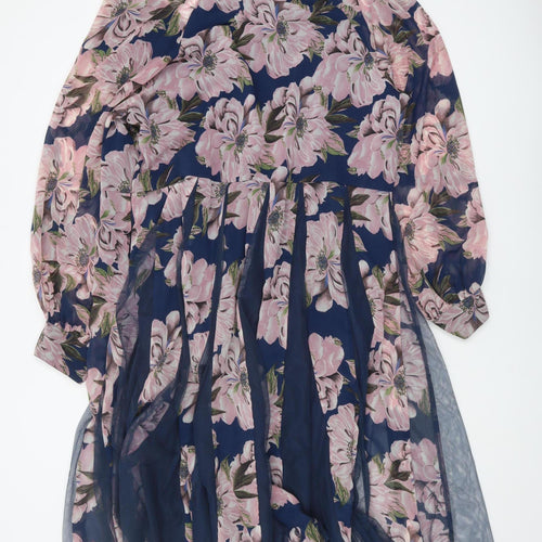 ASOS Women's Multicoloured Floral Dress Size 26