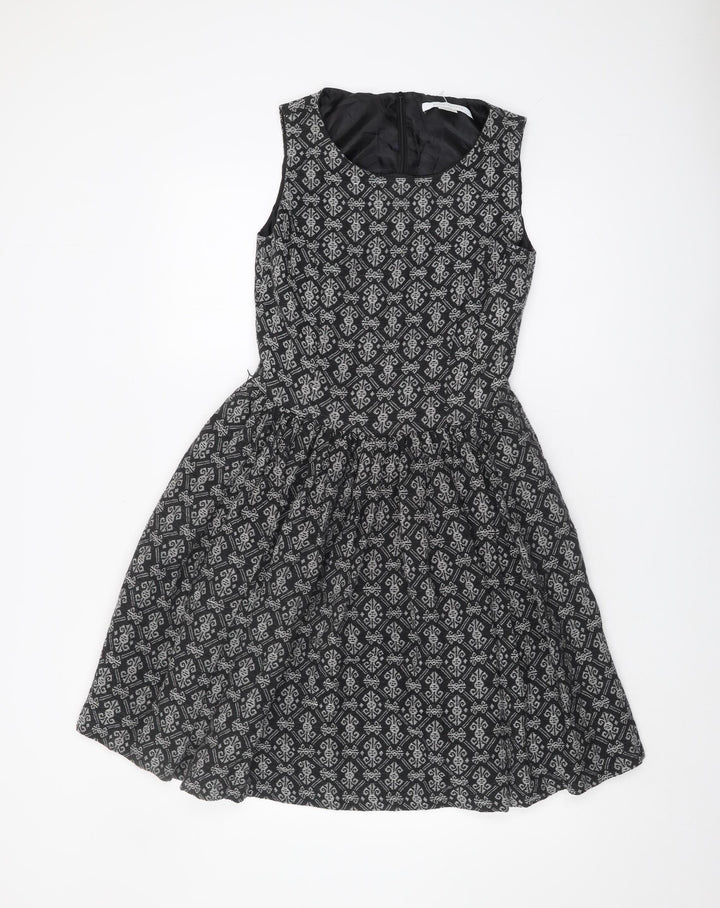 La Redoute Women's Black A-Line Dress Size 8