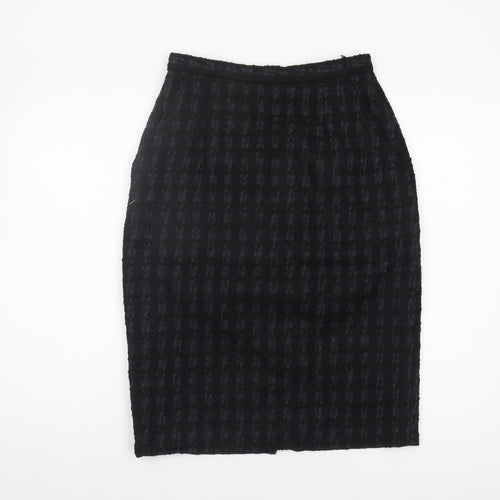 St Michael Women's Black Pencil Skirt Size 12 Short