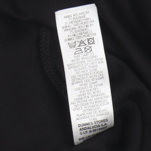 Dunnes Women's Black Wrap Dress Size 10 Party/Sleeveless