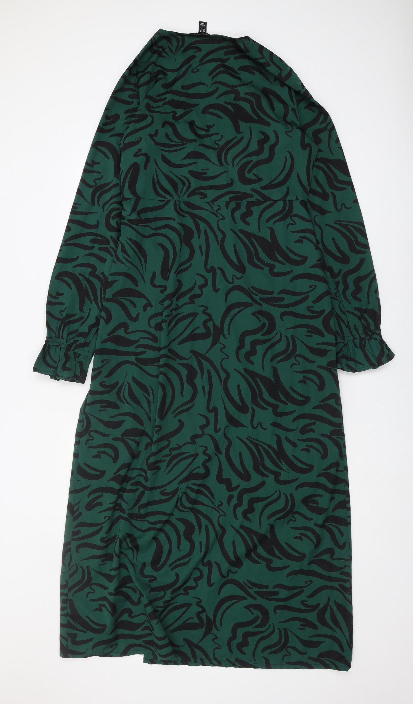 New Look Tall Green Animal Print Dress, Size 12