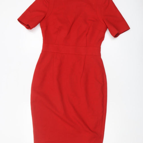 Dorothy Perkins Women's Red Sheath Dress Size 10