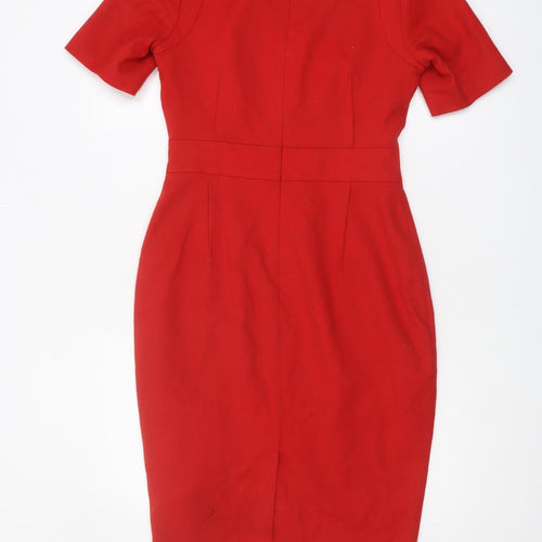 Dorothy Perkins Women's Red Sheath Dress Size 10