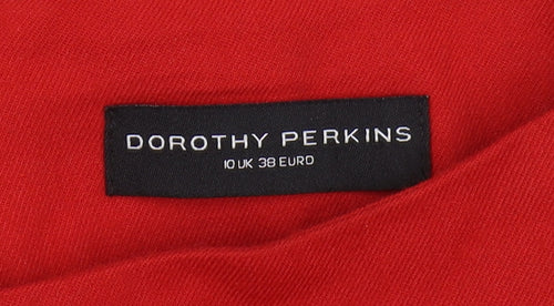 Dorothy Perkins Women's Red Sheath Dress Size 10