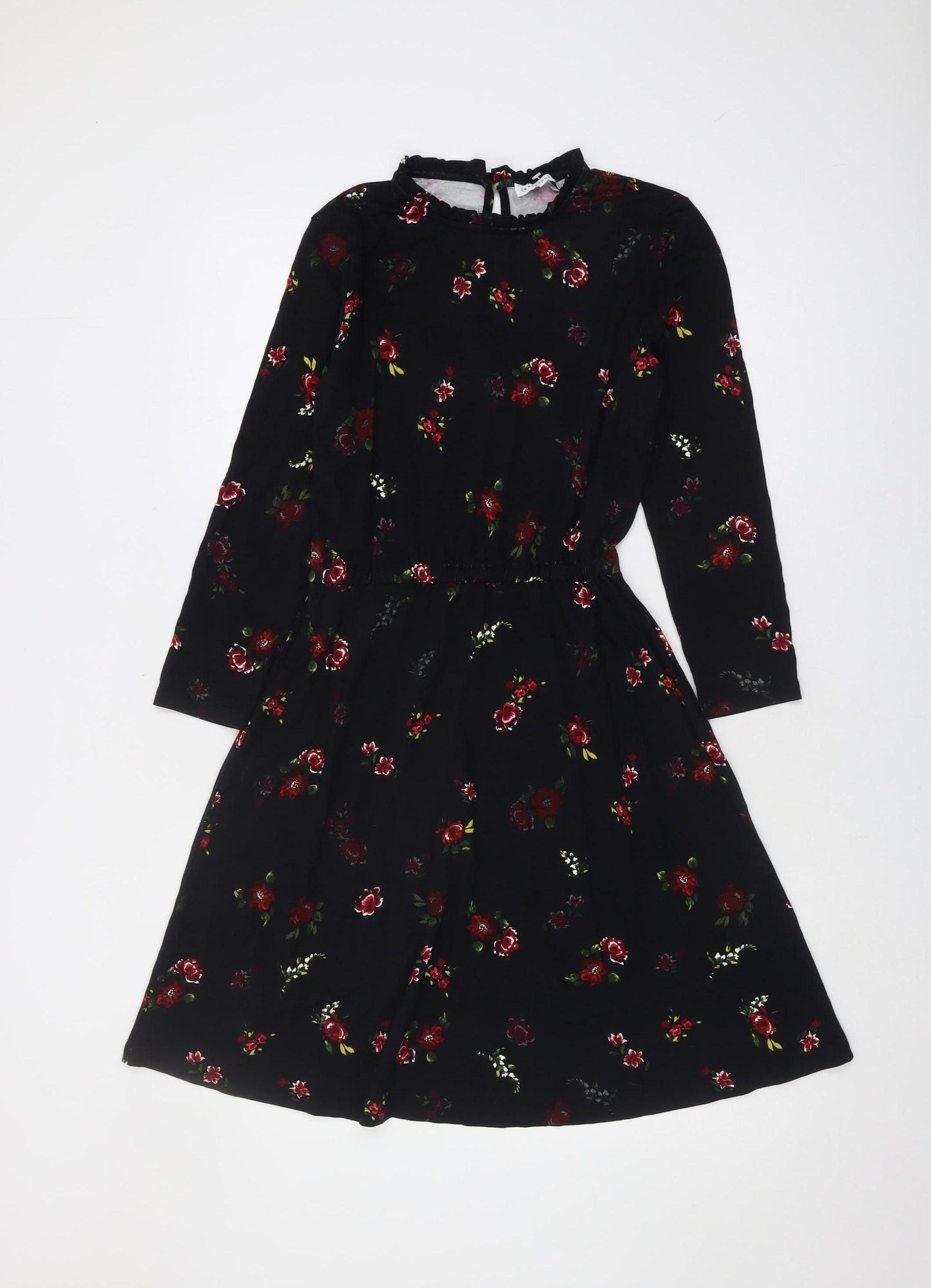 Warehouse Women Black Floral Dress Size 6