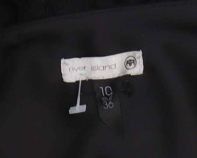 River Island Women's Black Sleeveless Dress