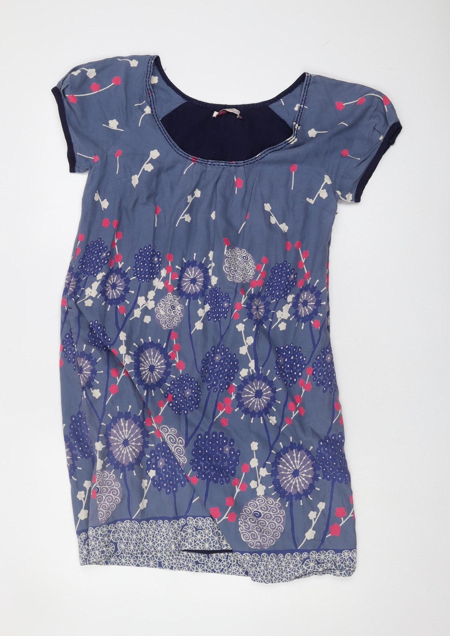 White Stuff Women's Blue Floral Dress Size 12