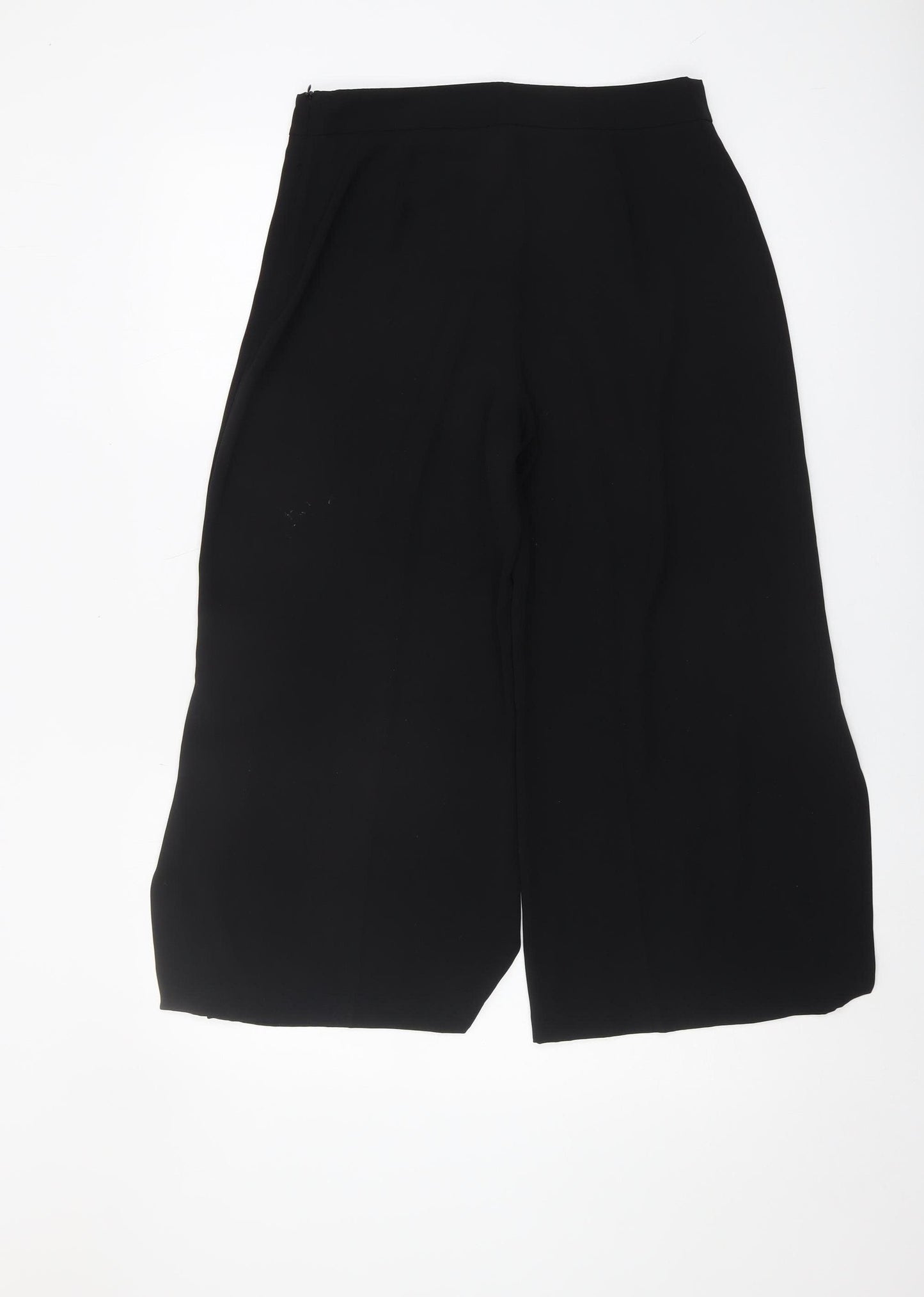 Zara Women's Black Wide-Leg Trousers Size M