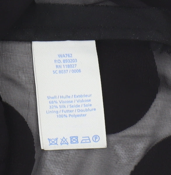 Boden Women's Black Polka Dot Blouse Size 10