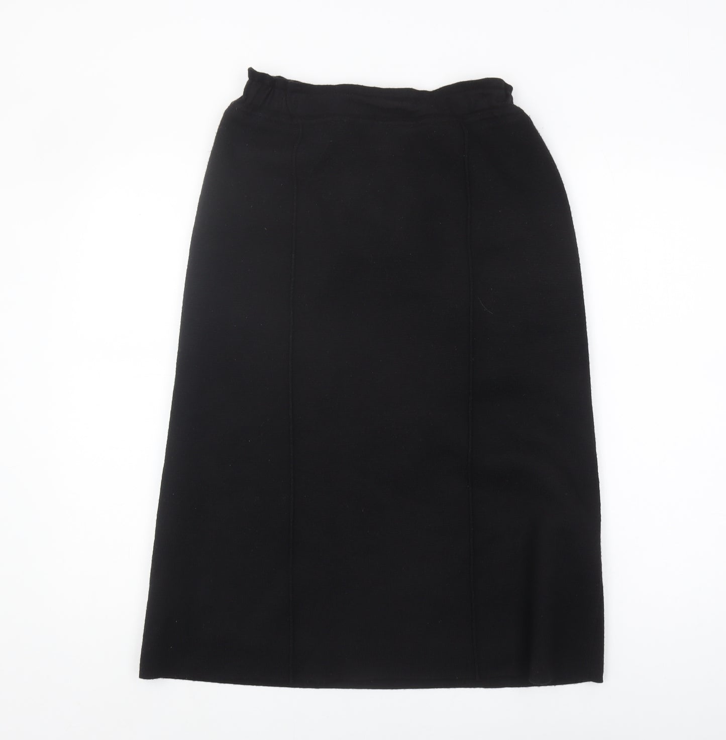 CC Women's Black Midi Wool Pencil Skirt - Size M