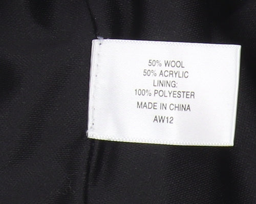 CC Women's Black Midi Wool Pencil Skirt - Size M