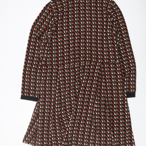 Next Women's Multicoloured Long Sleeve Dress Size 20