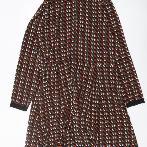 Next Women's Multicoloured Long Sleeve Dress Size 20