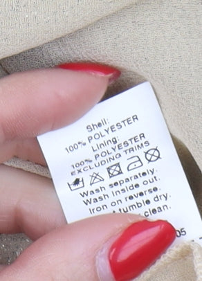 River Island Women's Beige Sleeveless Dress