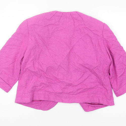 Nass Collection Women's Pink Linen Blazer Size 12