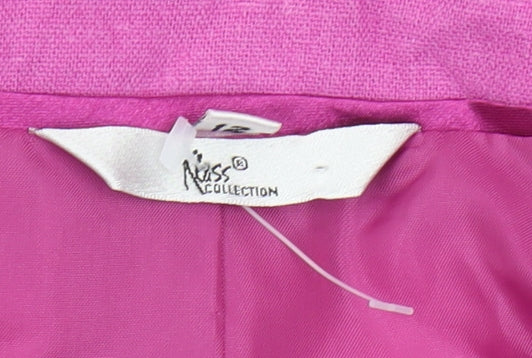 Nass Collection Women's Pink Linen Blazer Size 12