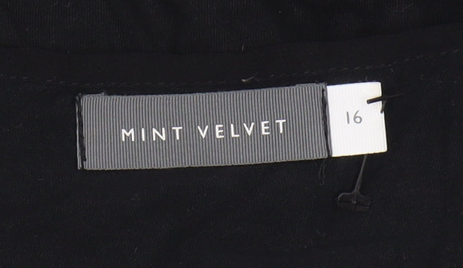 Mint Velvet Women's Black Top Size 16