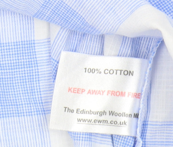 Isle Essentials Women's Blue Plaid Button-Up Shirt